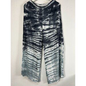 Young Fabulous & Broke Womens Tie-Dye Wide Leg Hippie Pants Small Lightweight